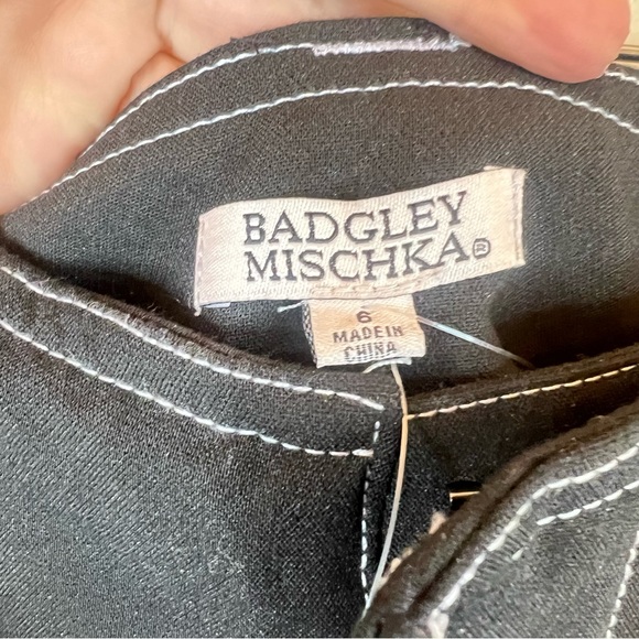 Badgley Mischka Black Women’s Hi Rise Crop Balloon Pants Size 6 NWT - Picture 5 of 9